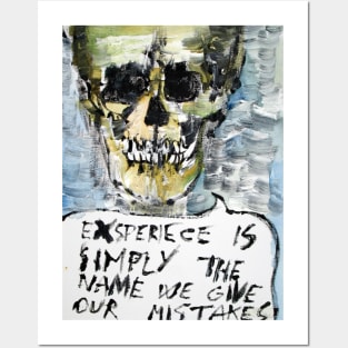 SKULLS QUOTING OSCAR WILDE .9 Posters and Art